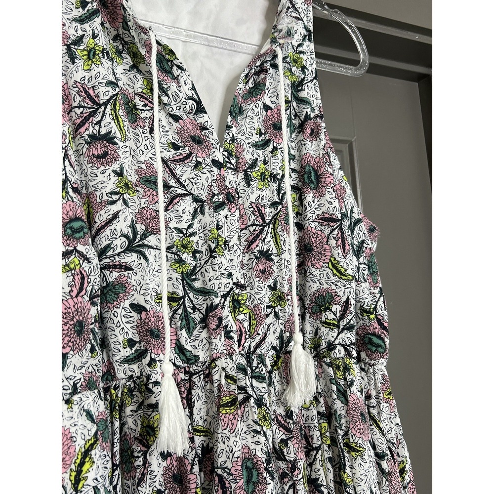 Torrid Dress Women Plus Size 2 Midi Wash Gauze Tiered Floral Multicolor 40261097 - Picture 5 of 16